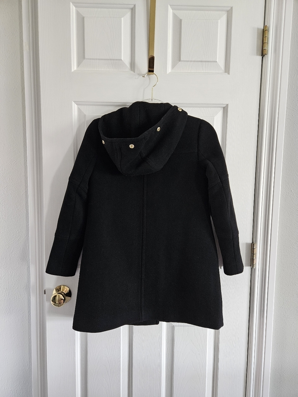 NWOT J.Crew Chateau Wool Italian Stadium Cloth Hooded Parka- 000Petite - Picture 4 of 7